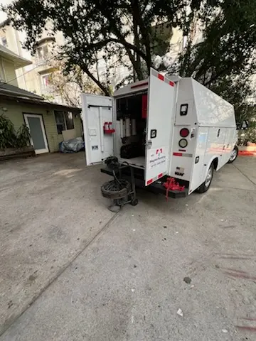 Magnet Plumbing service vehicle on-site for Faucet Repair in Bailey Beach